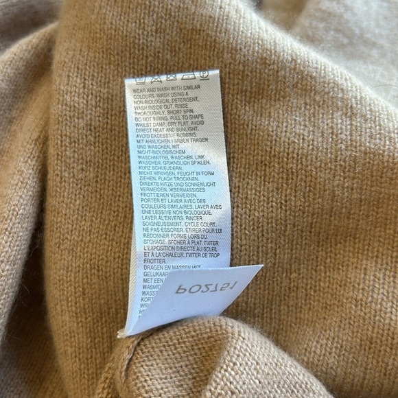 CRUSH Cashmere TALLIN HOODIE Tan Cropped Sweater Jumper Sz 0 XS - Picture 9 of 11